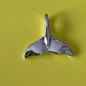 Silver dolphin tail pendent charm for necklace
